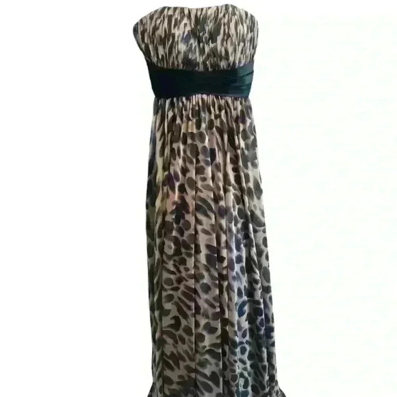 LaFemme Gown/ Dress Leopard Print Size 0 - Picture 1 of 16